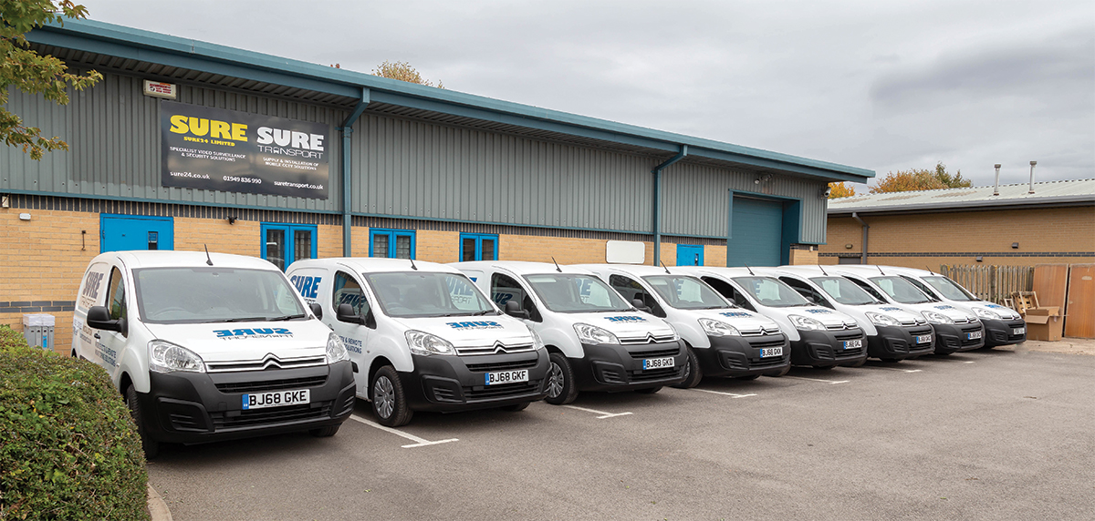 sure transport fleet of vans